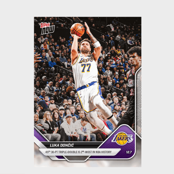「GOH’S」Luka Dončić - 2025-26 NBA Topps NOW® - Card 77 - PR: 2483