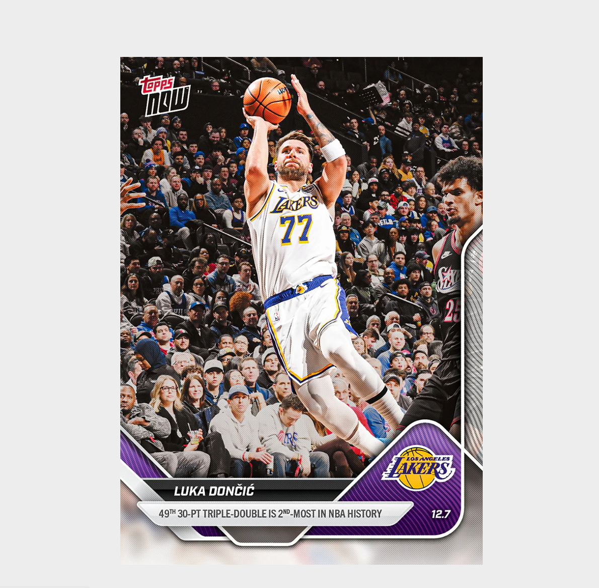 「GOH’S」Luka Dončić - 2025-26 NBA Topps NOW® - Card 77 - PR: 2483