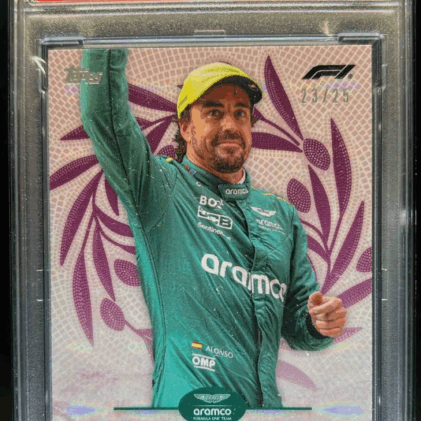 螢幕擷取畫面 2026-01-14 175511 「GOH’S」2024 Topps Eccellenza F1 Fernando Alonso Purple #23/25 PSA 10 - 代購