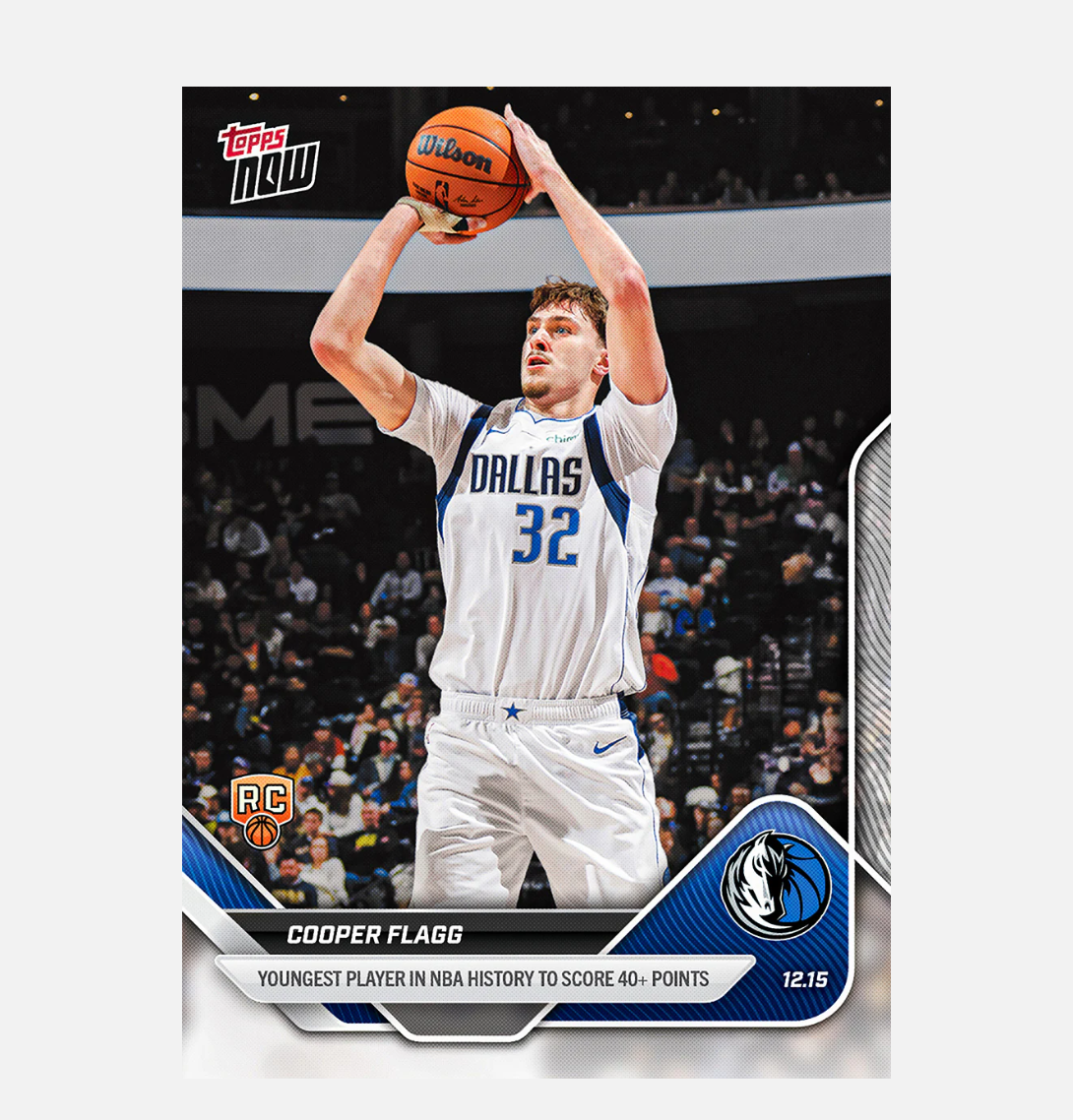 「GOH’S」Cooper Flagg - 2025-26 NBA Topps NOW® - Card 86 - PR: 42224