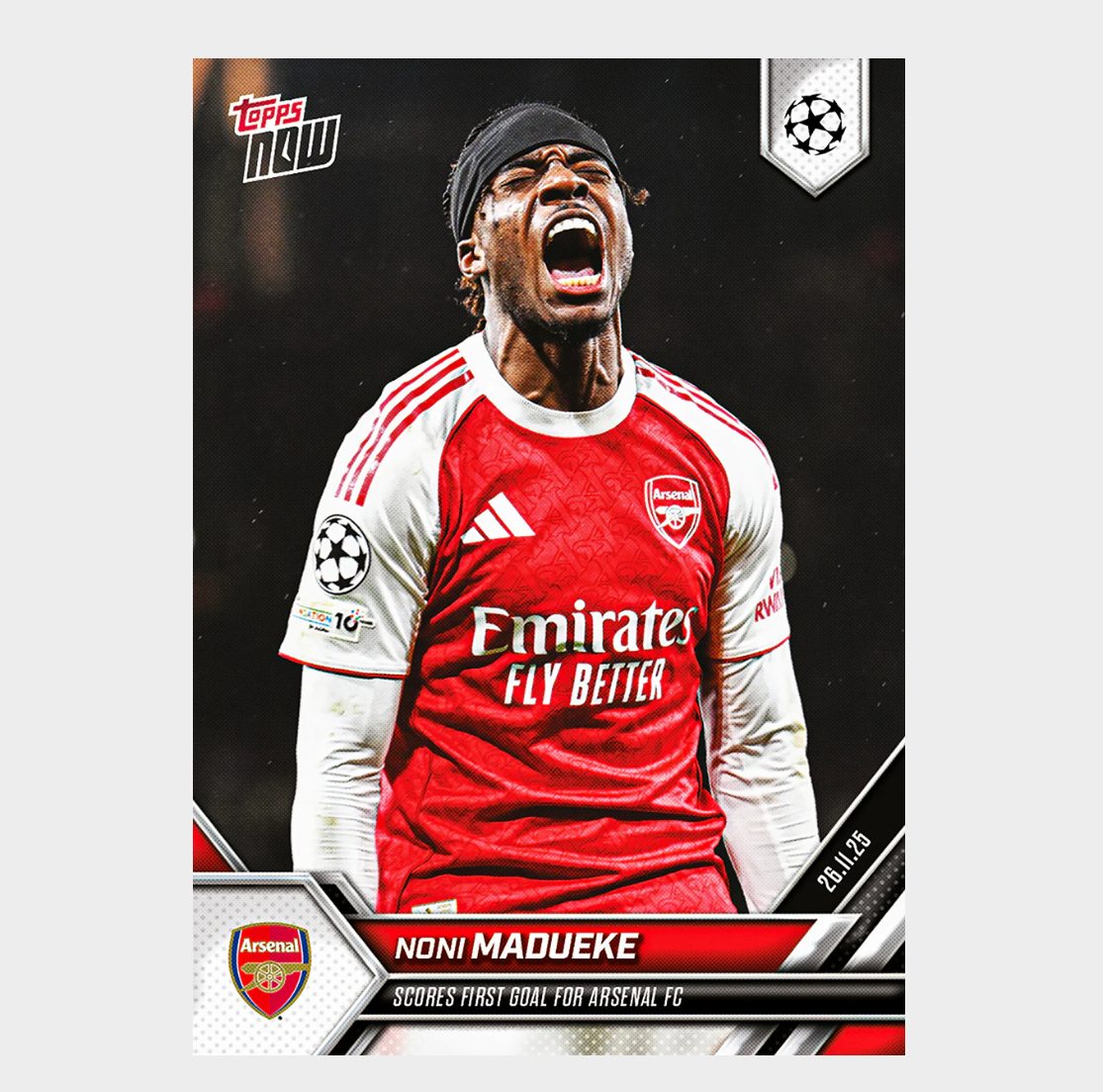 「GOH’S」Noni Madueke - 2025-26 UCL Topps NOW® - Card 60 - PR: 657
