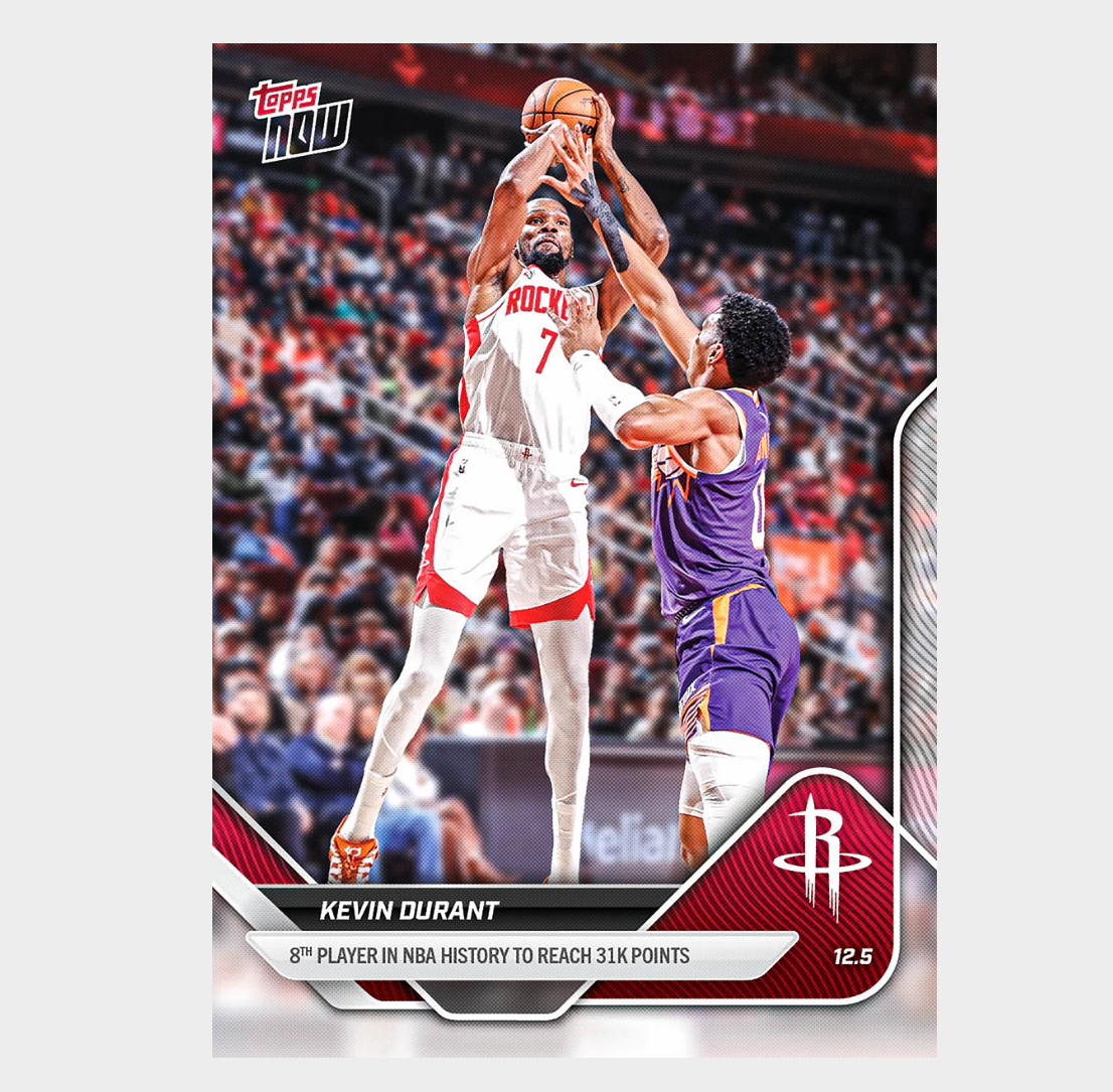 「GOH’S」Kevin Durant - 2025-26 NBA Topps NOW® - Card 75 - PR: 986