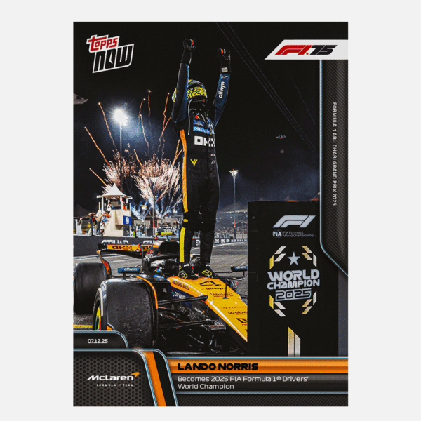 「GOH’S」Lando Norris - 2025 Formula 1® Topps NOW® - Card 86 - PR: 27624