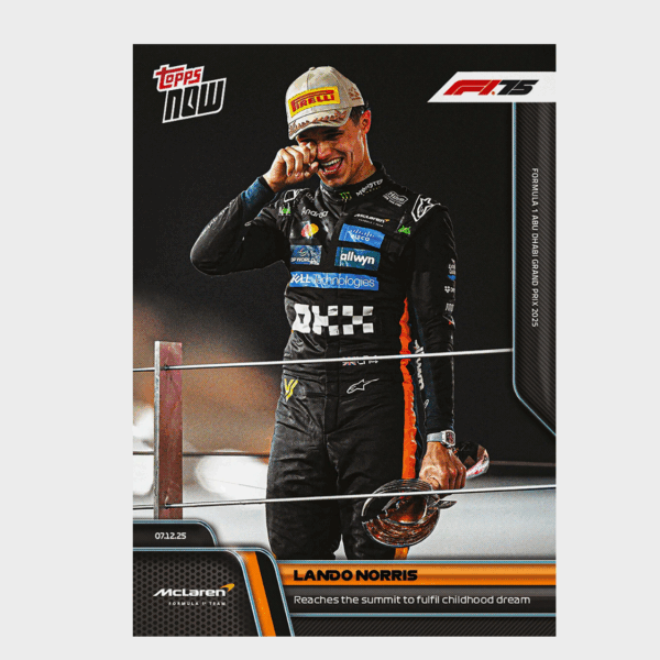 「GOH’S」Lando Norris - 2025 Formula 1® Topps NOW® - Card 87 - PR: 6698