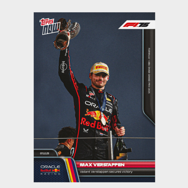 「GOH’S」Max Verstappen - 2025 Formula 1® Topps NOW® - Card 88 - PR: 3257