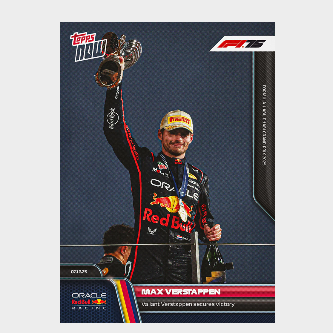 「GOH’S」Max Verstappen - 2025 Formula 1® Topps NOW® - Card 88 - PR: 3257