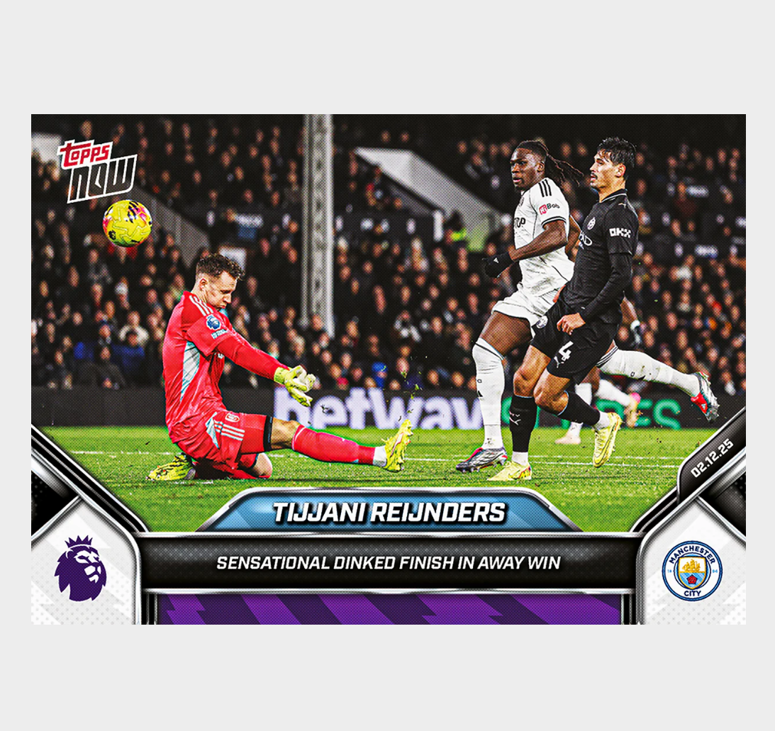 「GOH’S」Tijjani Reijnders - 2025-26 Premier League Topps NOW® - Card 70 - PR: 184