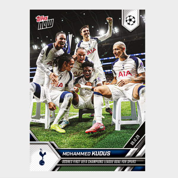 「GOH’S」Mohammed Kudus - 2025-26 UCL Topps NOW® - Card 63 - PR: 581