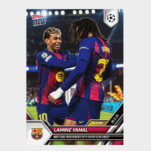「GOH’S」Lamine Yamal - 2025-26 UCL Topps NOW® - Card 65 - PR: 3773