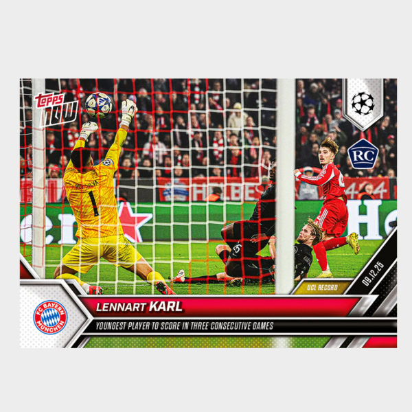 「GOH’S」Lennart Karl - 2025-26 UCL Topps NOW® - Card 66 - PR: 7118
