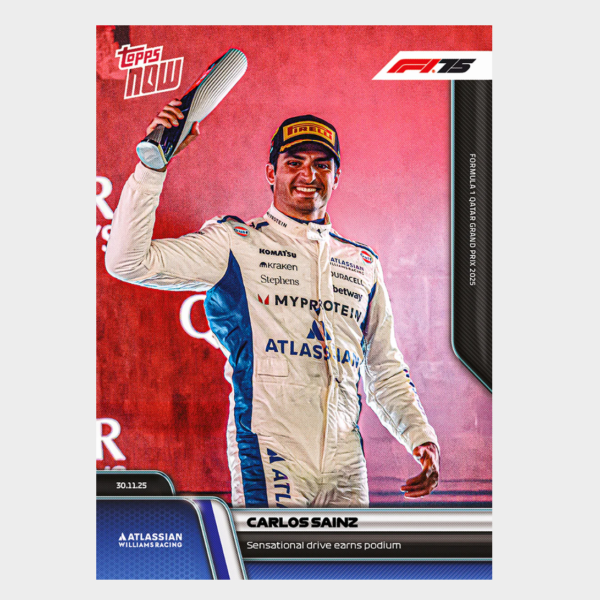 「GOH’S」Carlos Sainz - 2025 Formula 1® Topps NOW® - Card 84 - PR: 1642
