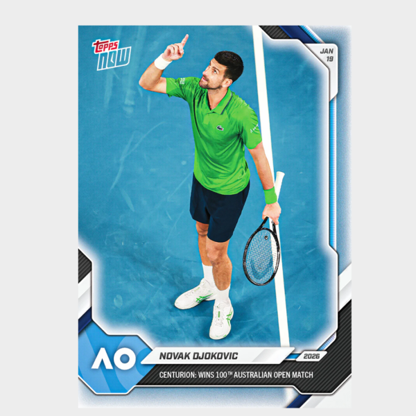 「GOH’S」Novak Djokovic - 2026 Tennis Topps NOW® - Card 1 - PR: 2890