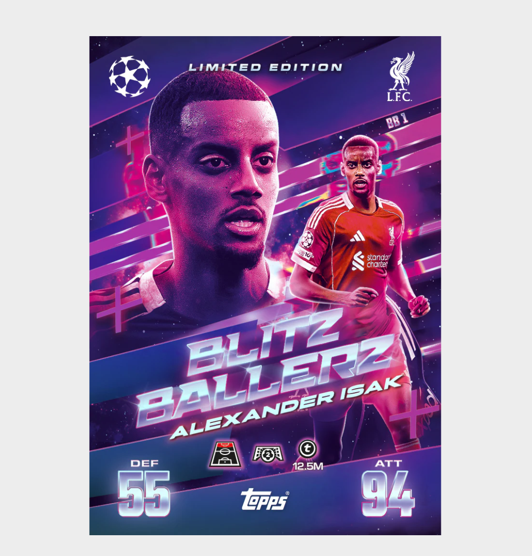 「GOH’S」2025-26 TOPPS Match Attax Extra UCC Mega Tin - Blitzballers紫色