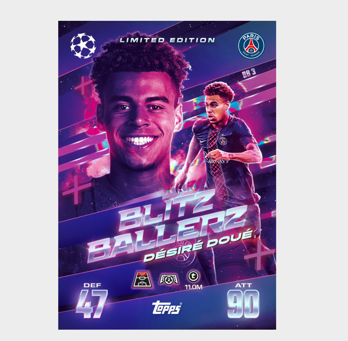 「GOH’S」2025-26 TOPPS Match Attax Extra UCC Mega Tin - Blitzballers紫色