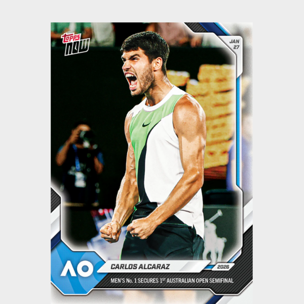 「GOH’S」Carlos Alcaraz - 2026 Topps NOW® Tennis - Card 5 - PR: 1024