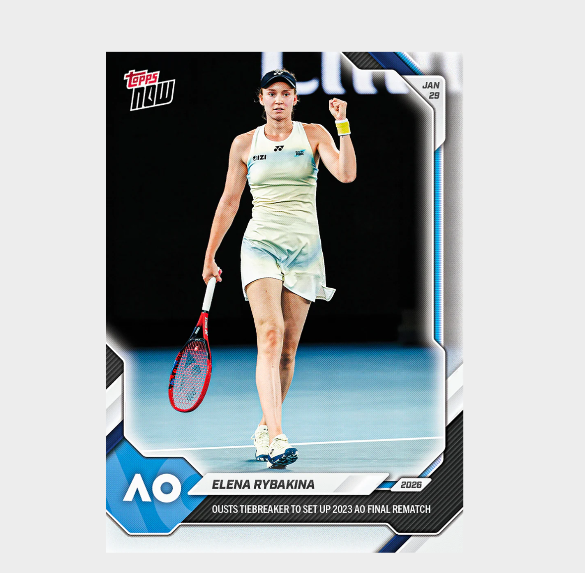 「GOH’S」Elena Rybakina - 2026 Topps NOW® Tennis - Card 7 - PR: 641