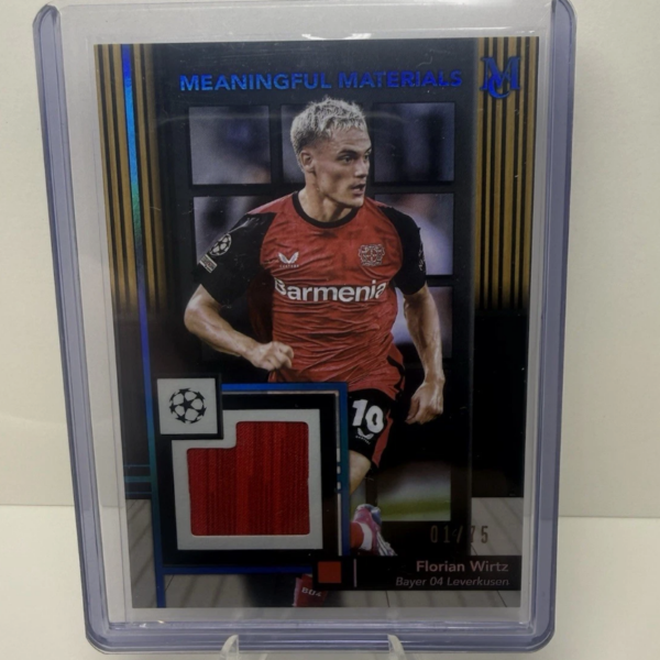 「GOH’S」FLORIAN WIRTZ 2024-25 Topps Museum Meaningful Materials PLAYER WORN PATCH 01/75 - 代購