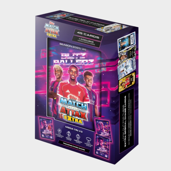 「GOH’S」2025-26 TOPPS Match Attax Extra UCC Mega Tin - Blitzballers紫色