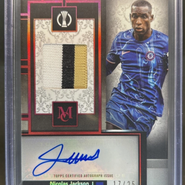 螢幕擷取畫面 2026-03-16 024124 「GOH’S」2024-25 Museum UEFA Nicolas Jackson Patch Auto Ruby #/25 - 代購