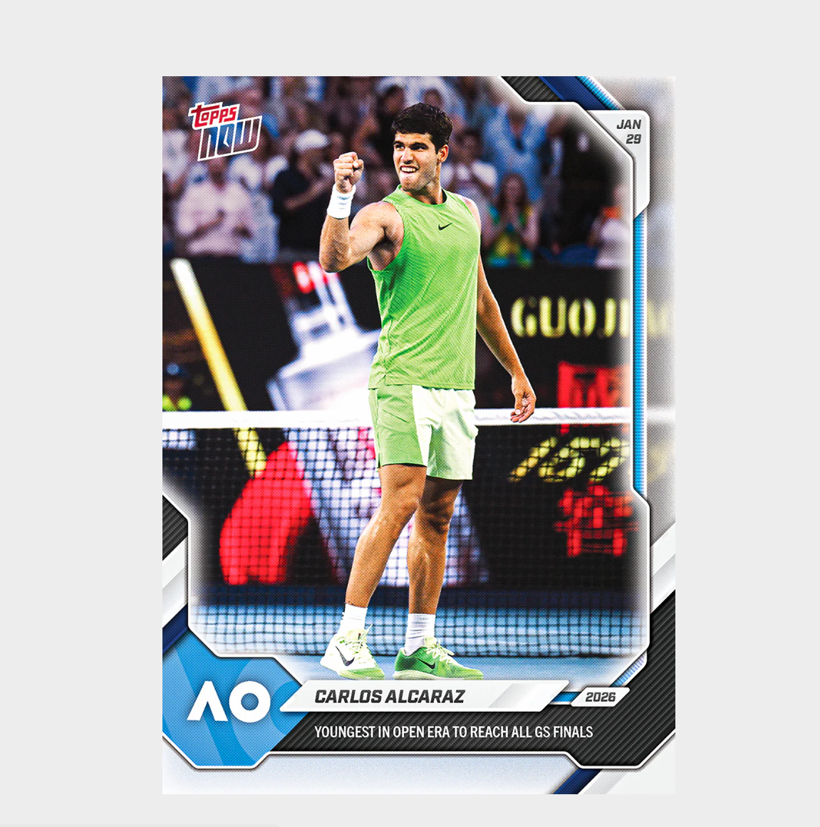 「GOH’S」Carlos Alcaraz - 2026 Topps NOW® Tennis - Card 8 - PR: 4440