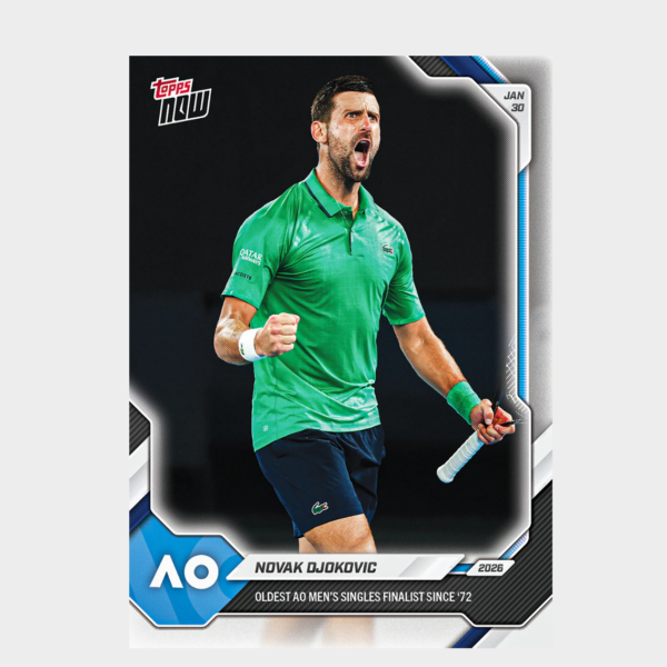 「GOH’S」Novak Djokovic - 2026 Topps NOW® Tennis - Card 9 - PR: 5121