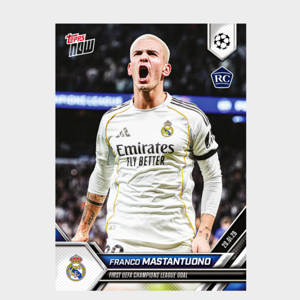 「GOH’S」Franco Mastantuono - 2025-26 UCL Topps NOW® - Card 72 - PR: 3531