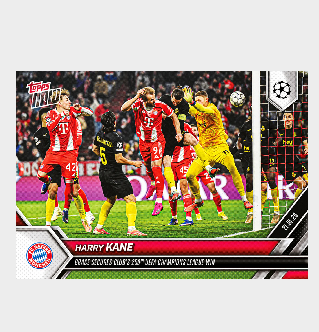 「GOH’S」Harry Kane - 2025-26 UCL Topps NOW® - Card 78 - PR: 528