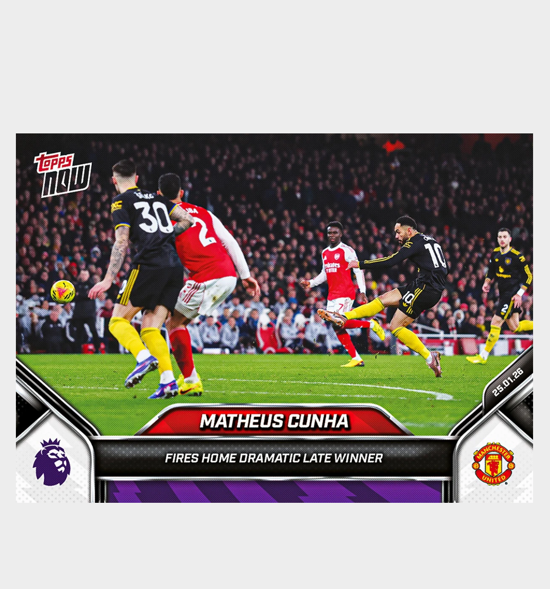 「GOH’S」Matheus Cunha - 2025-26 Premier League Topps NOW® - Card 119 - PR: 1543