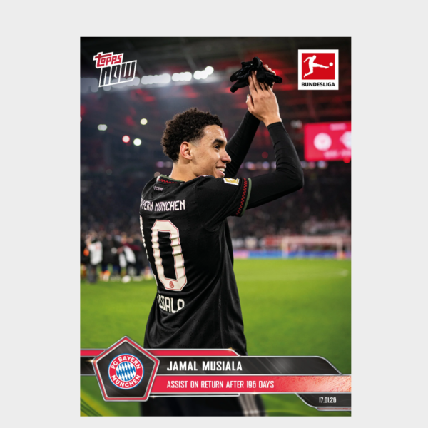 螢幕擷取畫面 2026-03-19 195513 「GOH’S」Jamal Musiala - 2025-26 Bundesliga Topps NOW® - Card 102 - PR: 975