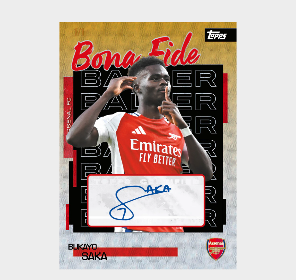 「GOH’S」2025-26 TOPPS® Arsenal Team Set 阿森納隊盒