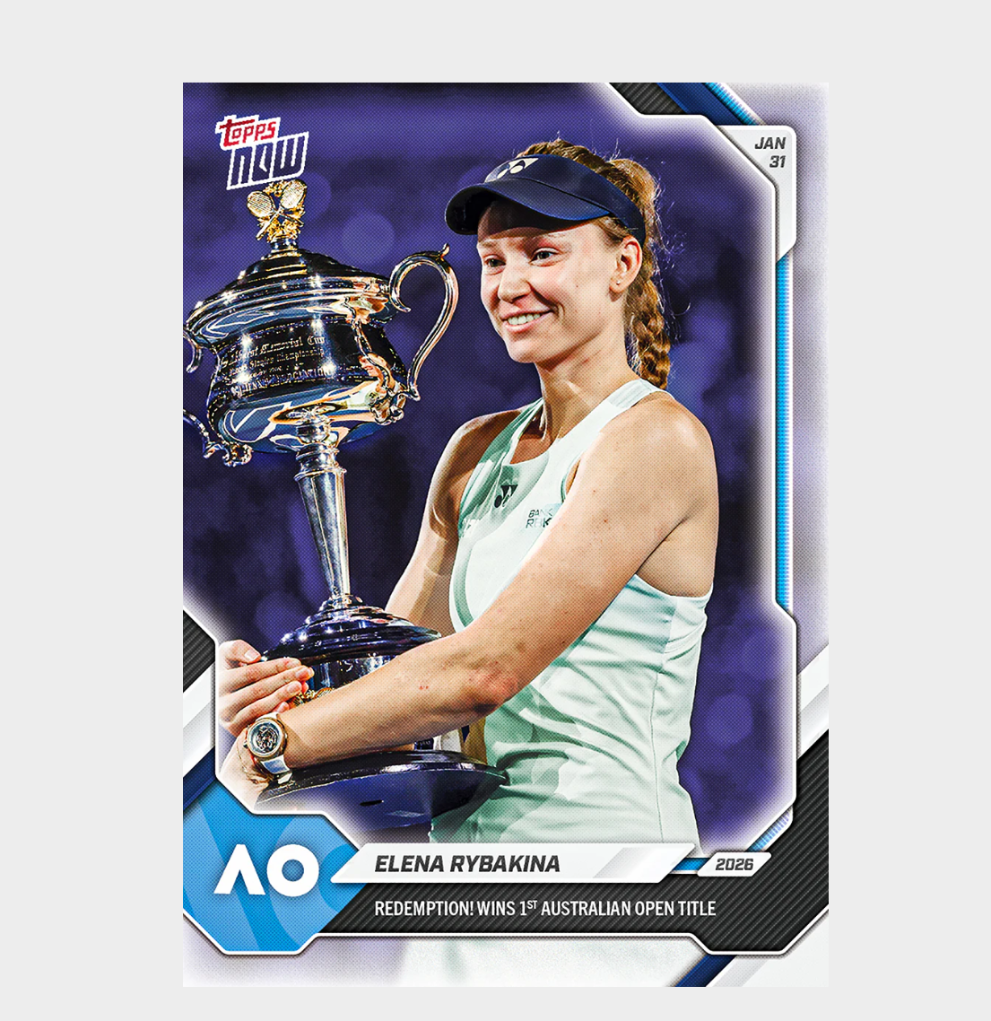 「GOH’S」Elena Rybakina - 2026 Topps NOW® Tennis - Card 10 - PR: 3052