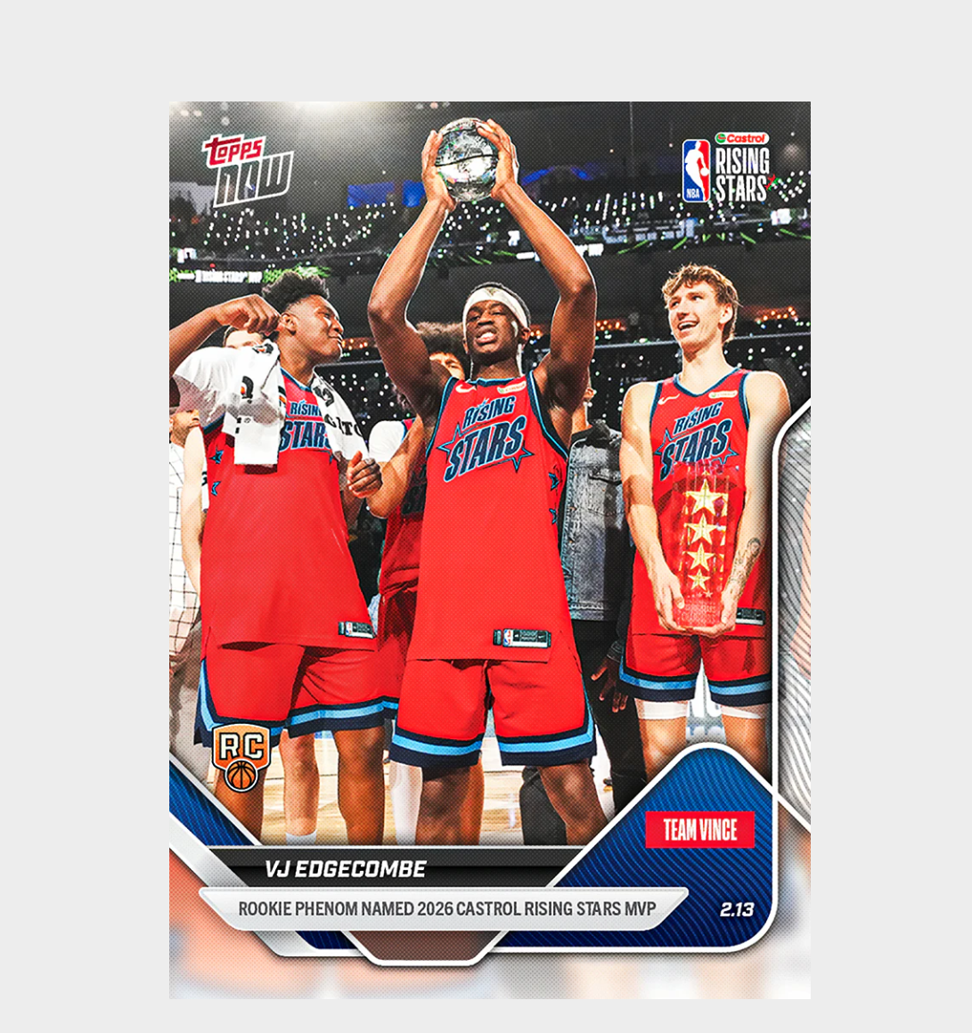 「GOH’S」VJ Edgecombe - 2025-26 NBA Topps NOW® - Card 174 - PR: 3562