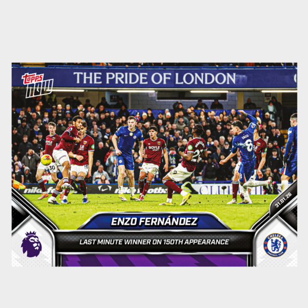 「GOH’S」Enzo Fernández - 2025-26 Premier League Topps NOW® - Card 120 - PR: 611