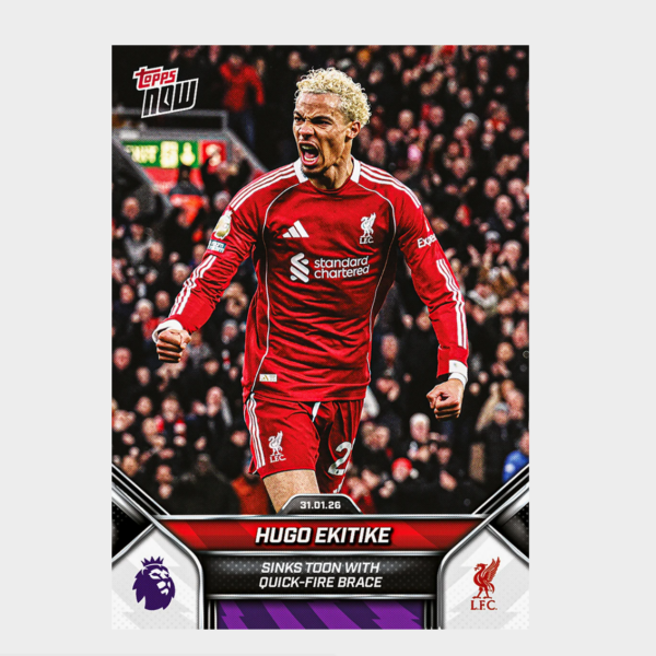 「GOH’S」Hugo Ekitike - 2025-26 Premier League Topps NOW® - Card 121 - PR: 906