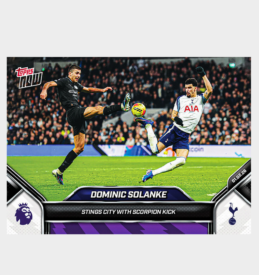 「GOH’S」Dominic Solanke - 2025-26 Premier League Topps NOW® - Card 125 - PR: 796