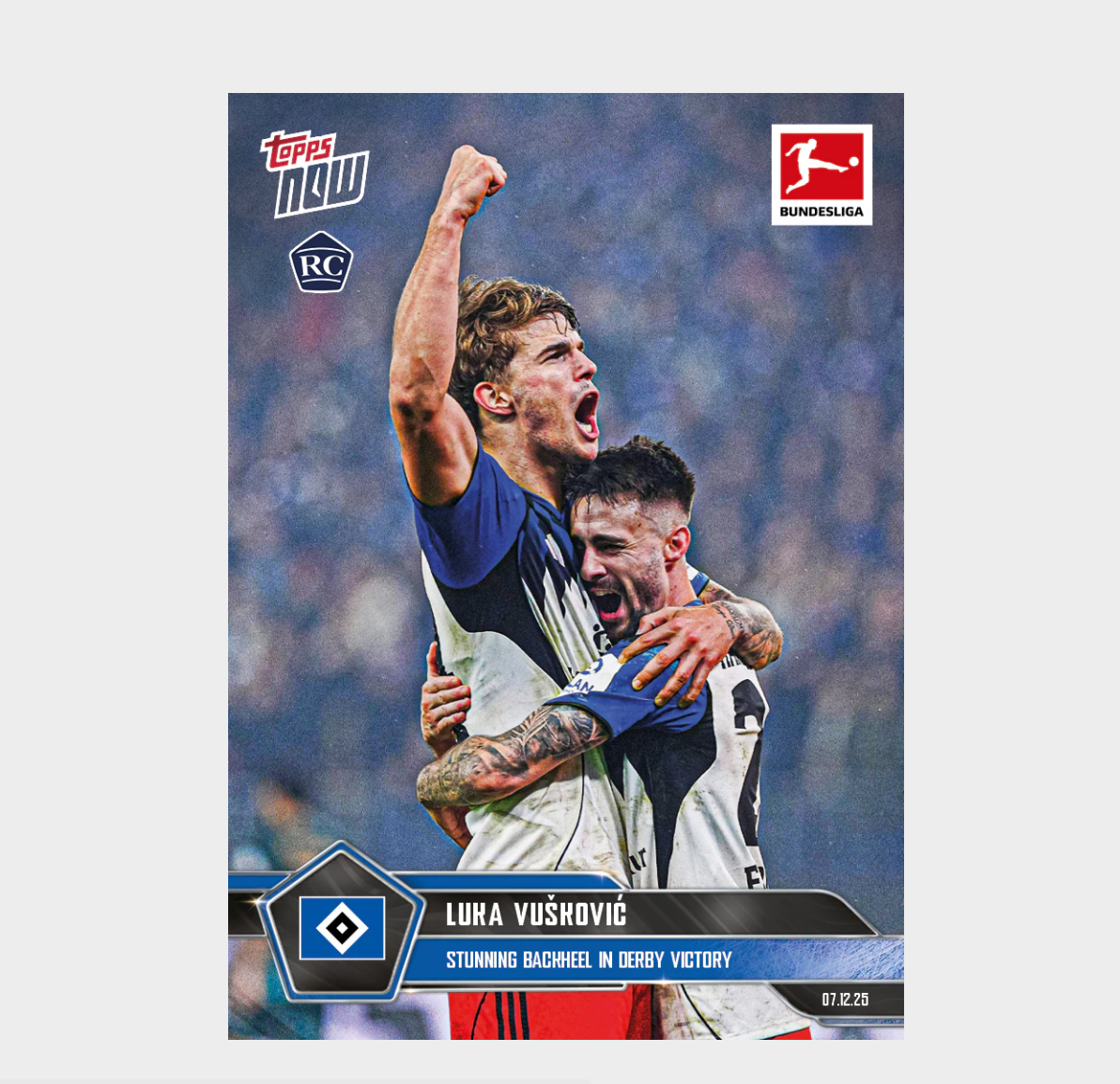 「GOH’S」Luka Vušković - 2025-26 Bundesliga Topps NOW® - Card 77 - PR: 2334