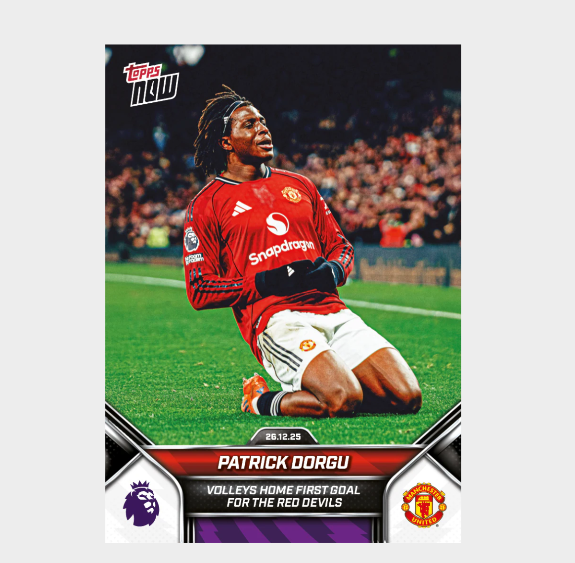 「GOH’S」Patrick Dorgu - 2025-26 Premier League Topps NOW® - Card 92 - PR: 515