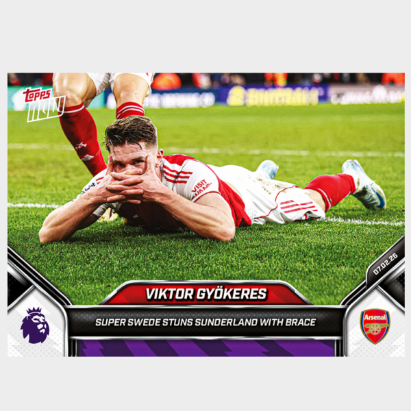 「GOH’S」Viktor Gyökeres - 2025-26 Premier League Topps NOW® - Card 129 - PR: 100