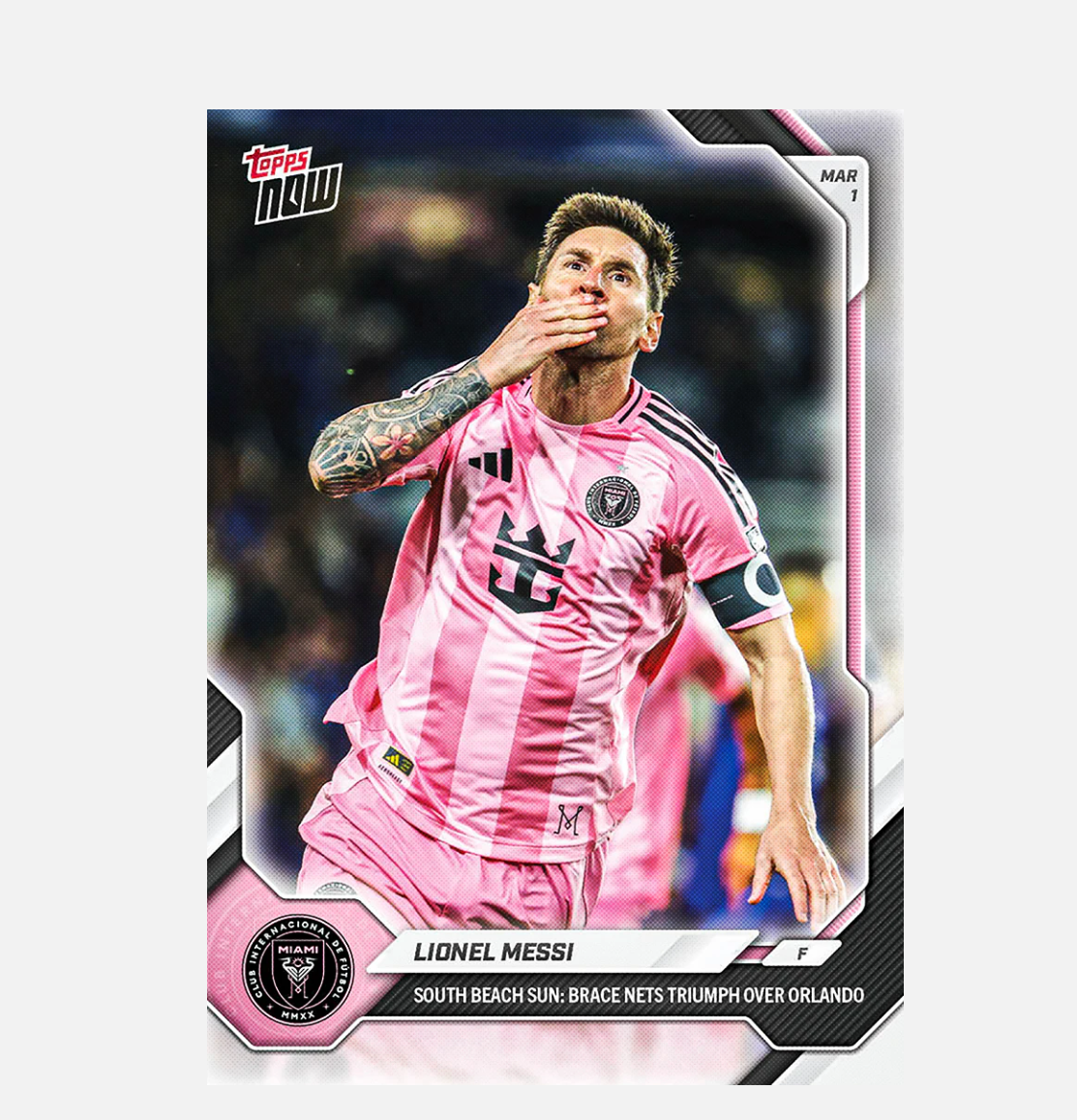「GOH’S」Lionel Messi - 2026 MLS Topps NOW® - Card 7 - PR: 3900