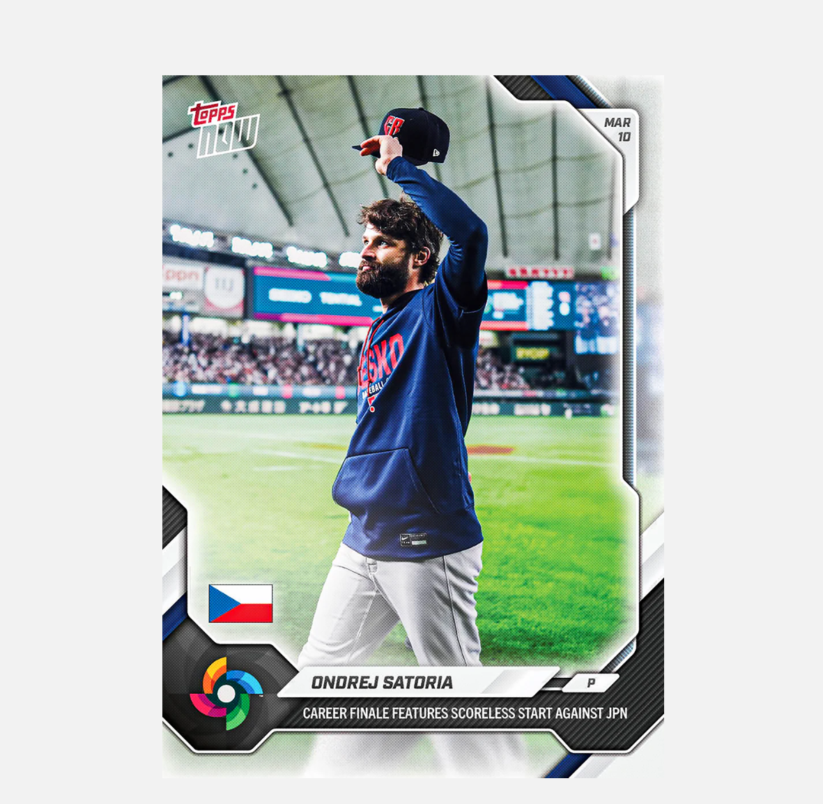 「GOH’S」Ondrej Satoria - 2026 World Baseball Classic Topps NOW® - Card 22 - PR: 4879