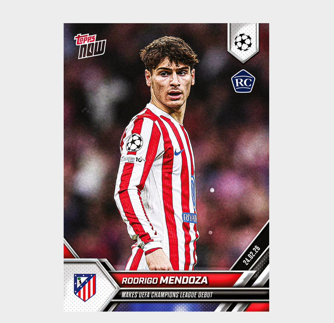 「GOH’S」Rodrigo Mendoza - 2025-26 UCL Topps NOW® - Card 95 - PR: 280