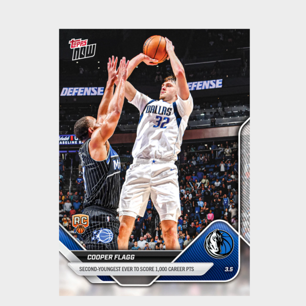 「GOH’S」Cooper Flagg - 2025-26 NBA Topps NOW® - Card 193 - PR: 14,734
