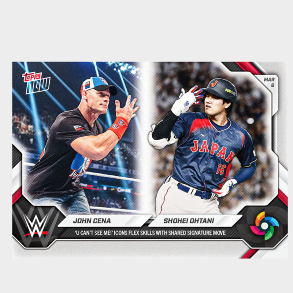 螢幕擷取畫面 2026-04-17 170929 「GOH’S」John Cena/Shohei Ohtani - 2026 World Baseball Classic Topps NOW® - Card WBCO - PR: 55,002