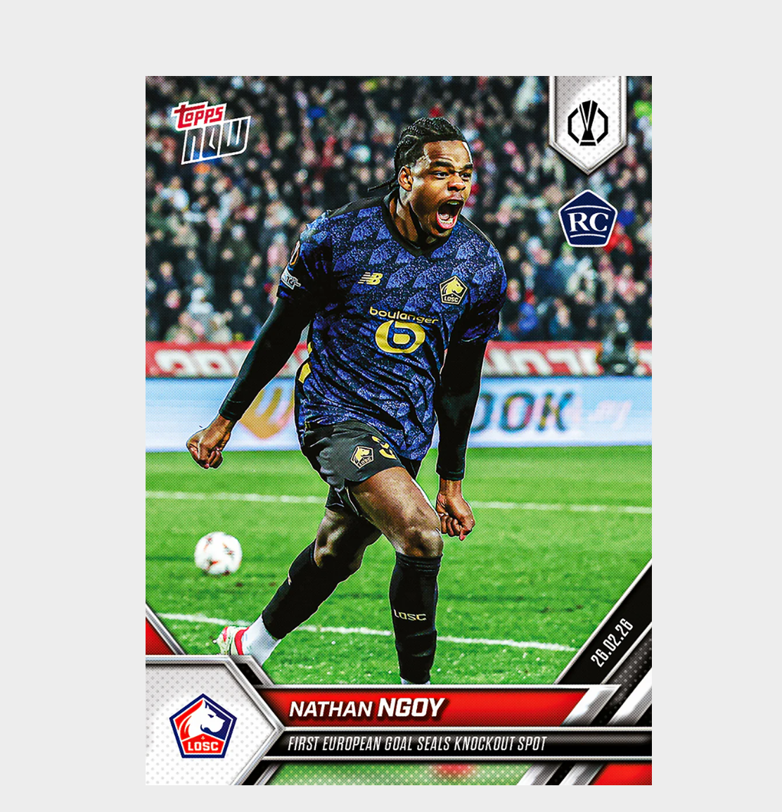 「GOH’S」Nathan Ngoy - 2025-26 UEL Topps NOW® - Card 21 - PR: 272