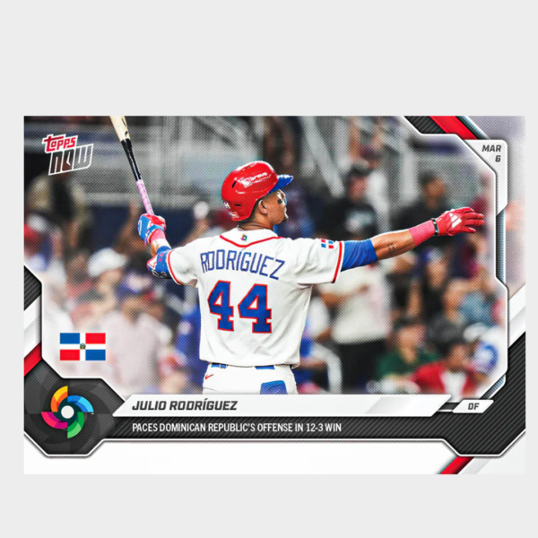 「GOH’S」Julio Rodríguez - 2026 World Baseball Classic Topps NOW® - Card 7 - PR: 1234