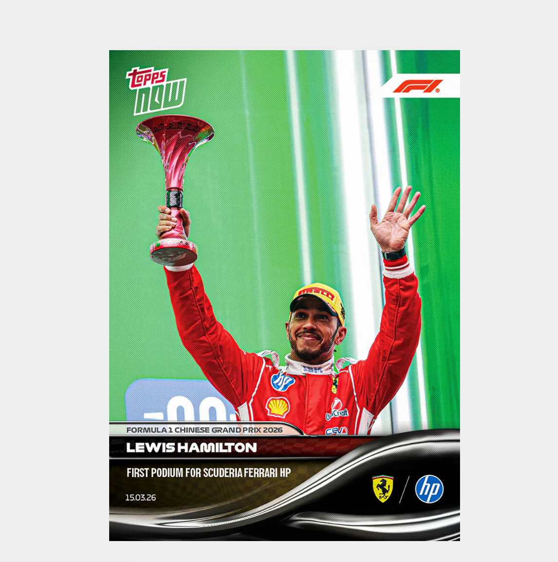 「GOH’S」Lewis Hamilton - 2026 Formula 1® Topps NOW® - Card 21 - PR:9969