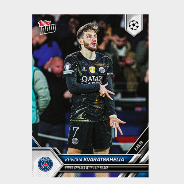 「GOH’S」Khvicha Kvaratskhelia - 2025-26 UCL Topps NOW® - Card 105 - PR: 1324