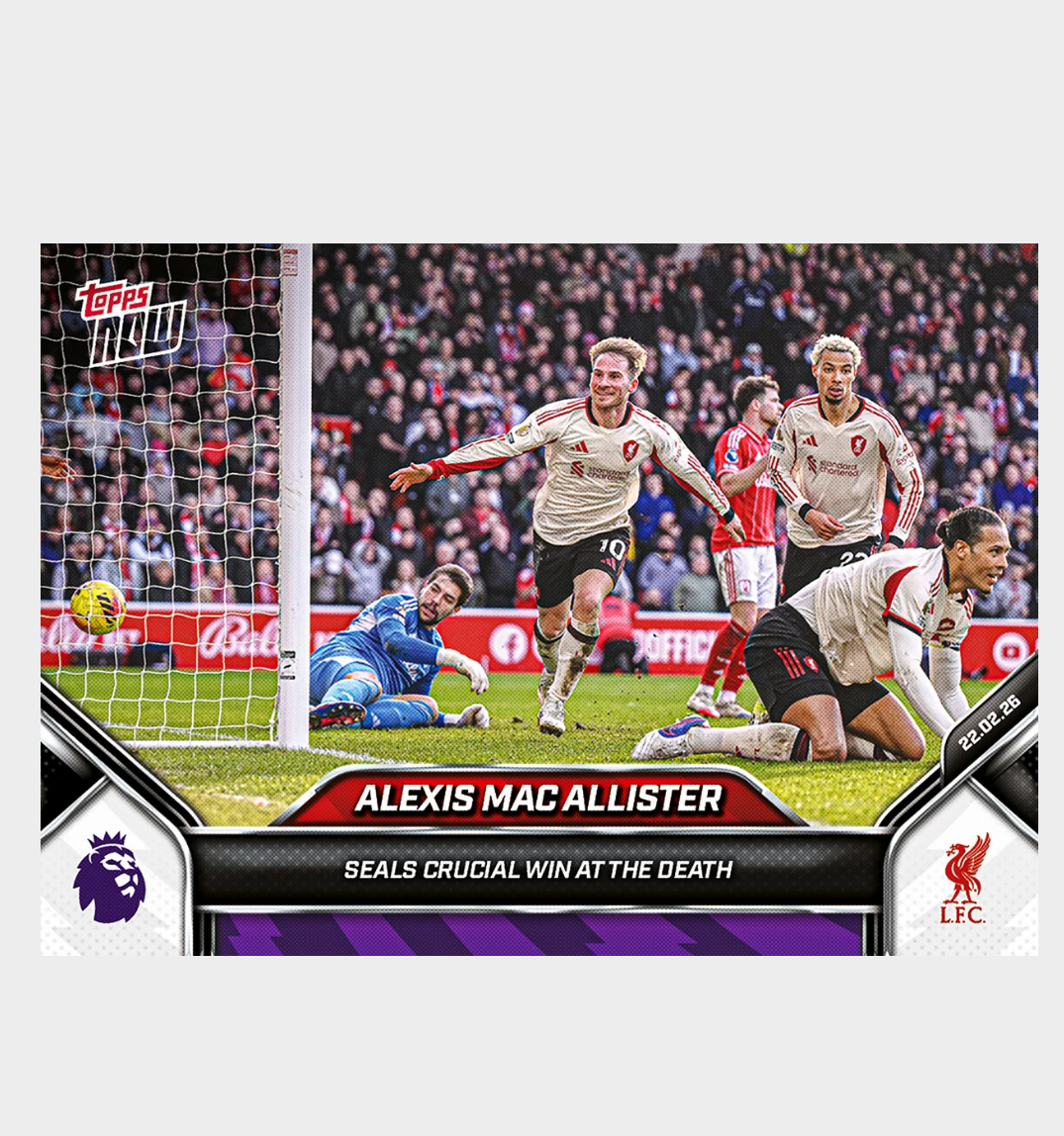 「GOH’S」Alexis Mac Allister - 2025-26 Premier League Topps NOW® - Card 143 - PR: 685