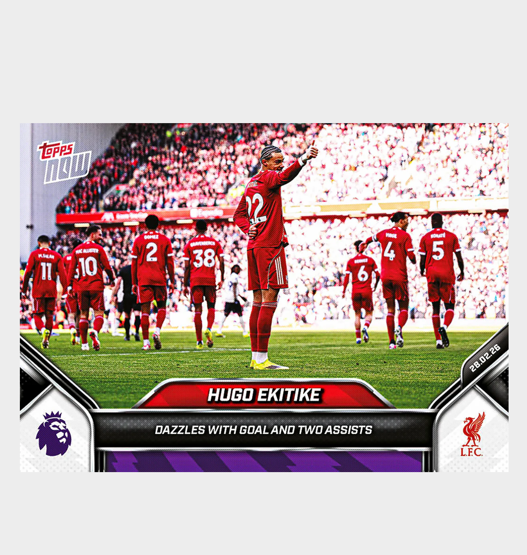 「GOH’S」Hugo Ekitike - 2025-26 Premier League Topps NOW® - Card 148 - PR: 1011