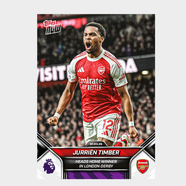 「GOH’S」Jurriën Timber - 2025-26 Premier League Topps NOW® - Card 149 - PR: 759